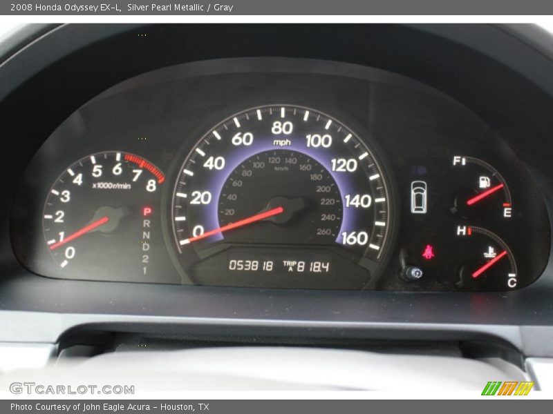 Silver Pearl Metallic / Gray 2008 Honda Odyssey EX-L