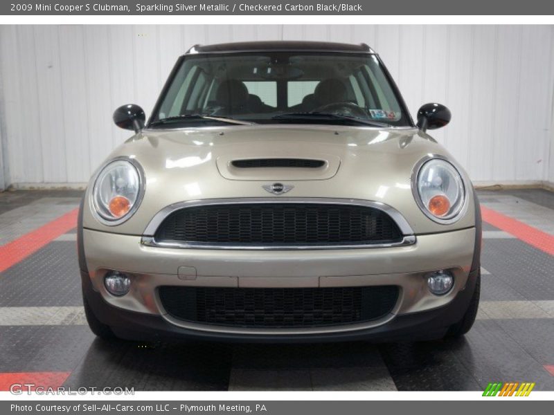 Sparkling Silver Metallic / Checkered Carbon Black/Black 2009 Mini Cooper S Clubman