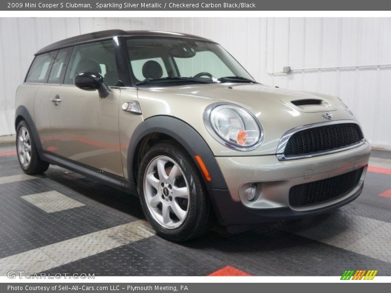 Sparkling Silver Metallic / Checkered Carbon Black/Black 2009 Mini Cooper S Clubman