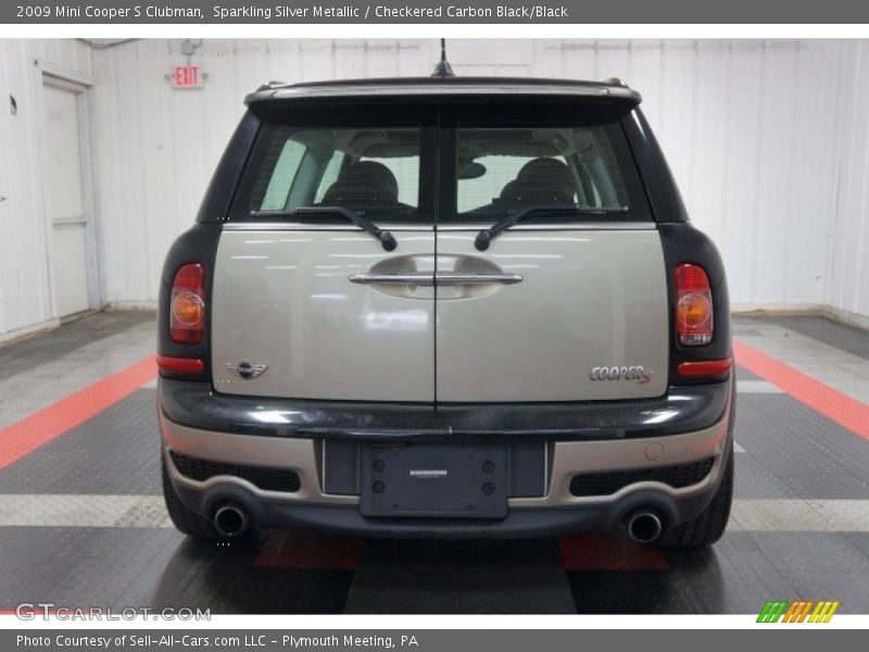 Sparkling Silver Metallic / Checkered Carbon Black/Black 2009 Mini Cooper S Clubman