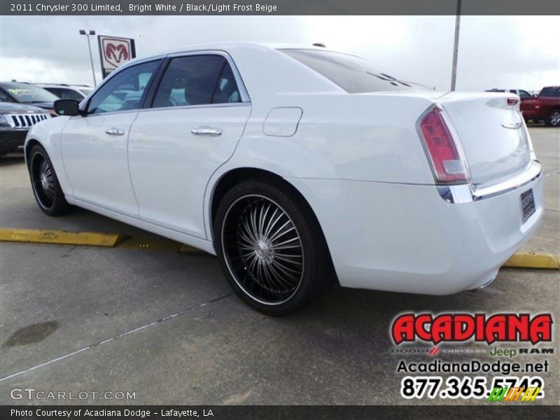 Bright White / Black/Light Frost Beige 2011 Chrysler 300 Limited