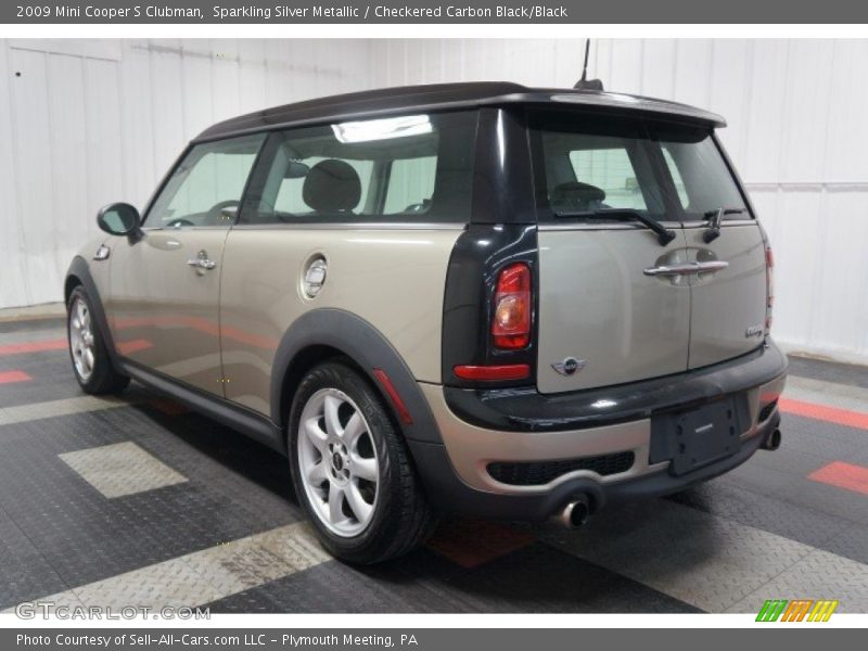 Sparkling Silver Metallic / Checkered Carbon Black/Black 2009 Mini Cooper S Clubman