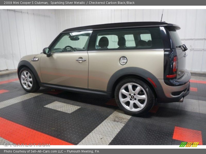 Sparkling Silver Metallic / Checkered Carbon Black/Black 2009 Mini Cooper S Clubman