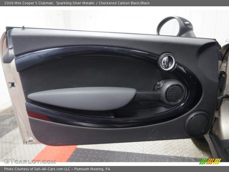 Sparkling Silver Metallic / Checkered Carbon Black/Black 2009 Mini Cooper S Clubman