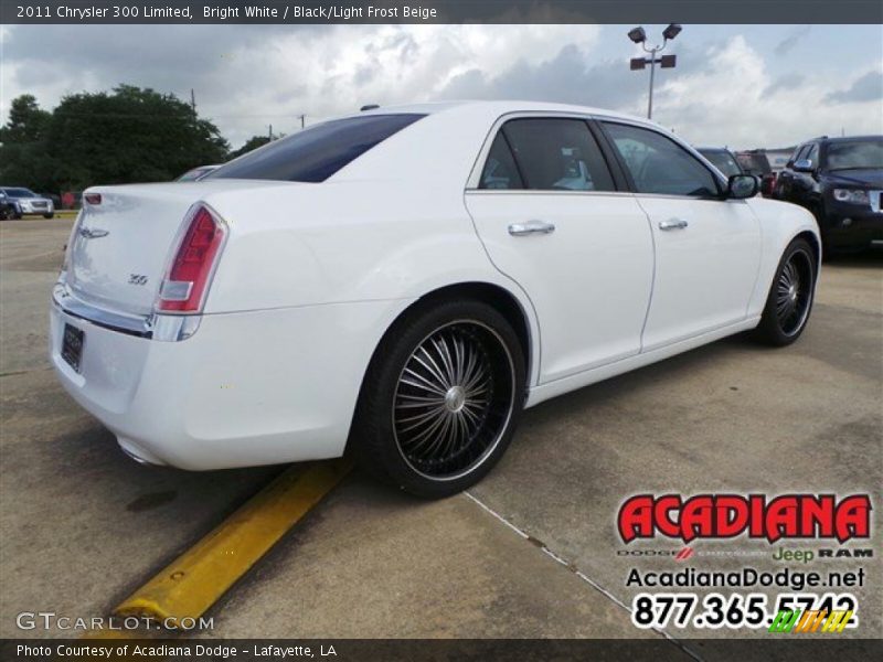 Bright White / Black/Light Frost Beige 2011 Chrysler 300 Limited