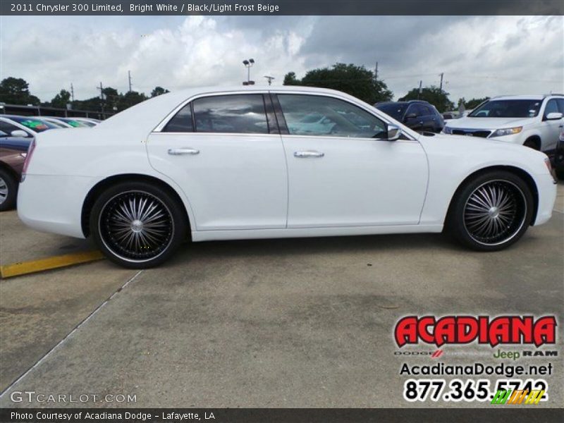 Bright White / Black/Light Frost Beige 2011 Chrysler 300 Limited