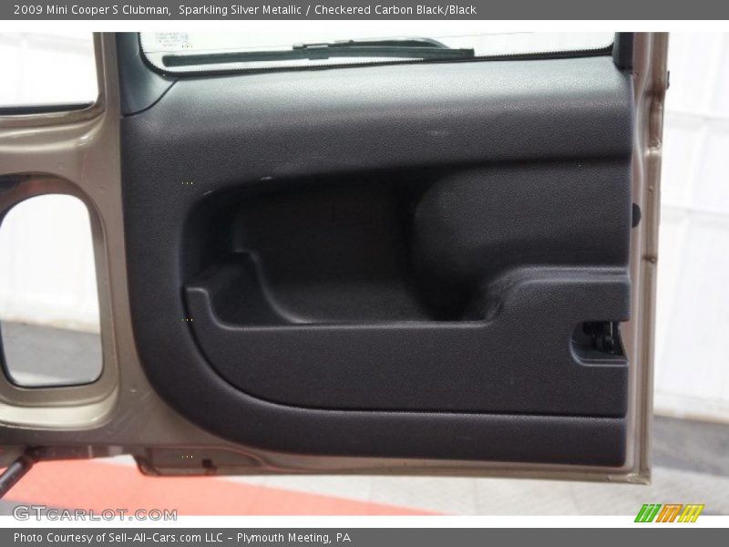 Sparkling Silver Metallic / Checkered Carbon Black/Black 2009 Mini Cooper S Clubman