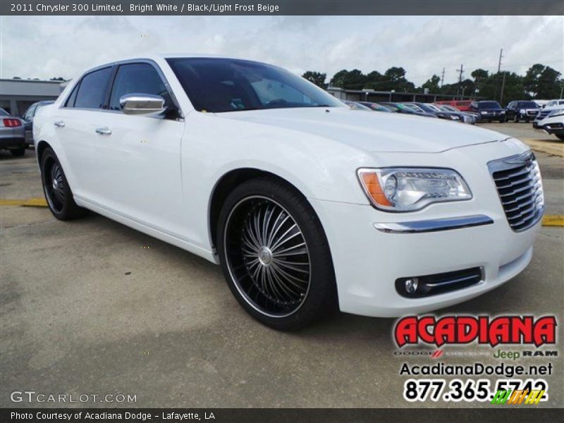 Bright White / Black/Light Frost Beige 2011 Chrysler 300 Limited