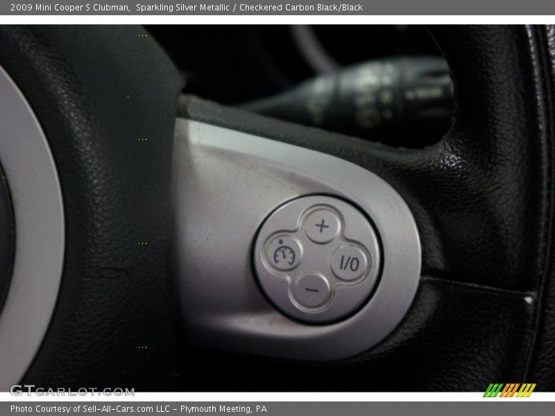 Sparkling Silver Metallic / Checkered Carbon Black/Black 2009 Mini Cooper S Clubman