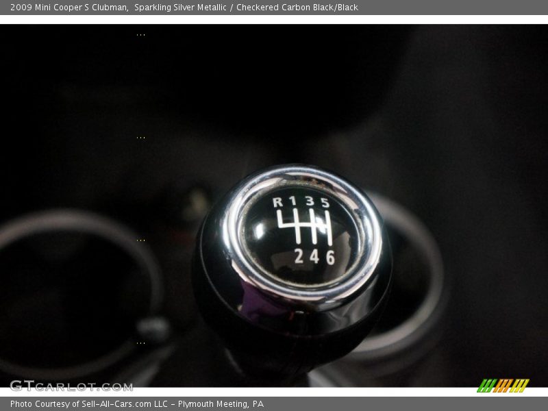 Sparkling Silver Metallic / Checkered Carbon Black/Black 2009 Mini Cooper S Clubman
