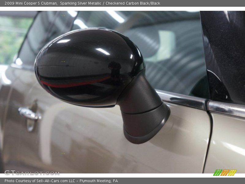 Sparkling Silver Metallic / Checkered Carbon Black/Black 2009 Mini Cooper S Clubman