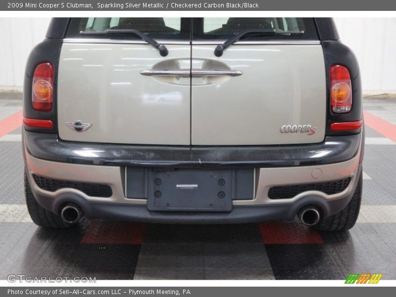 Sparkling Silver Metallic / Checkered Carbon Black/Black 2009 Mini Cooper S Clubman