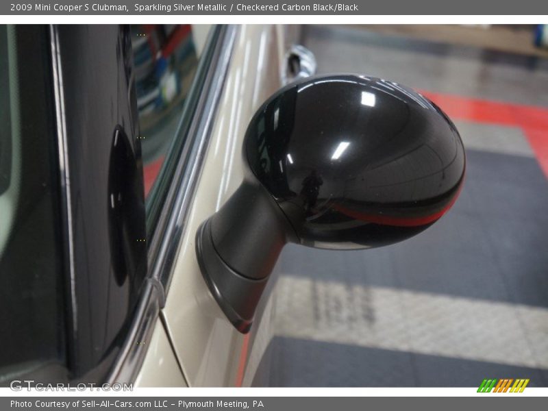 Sparkling Silver Metallic / Checkered Carbon Black/Black 2009 Mini Cooper S Clubman