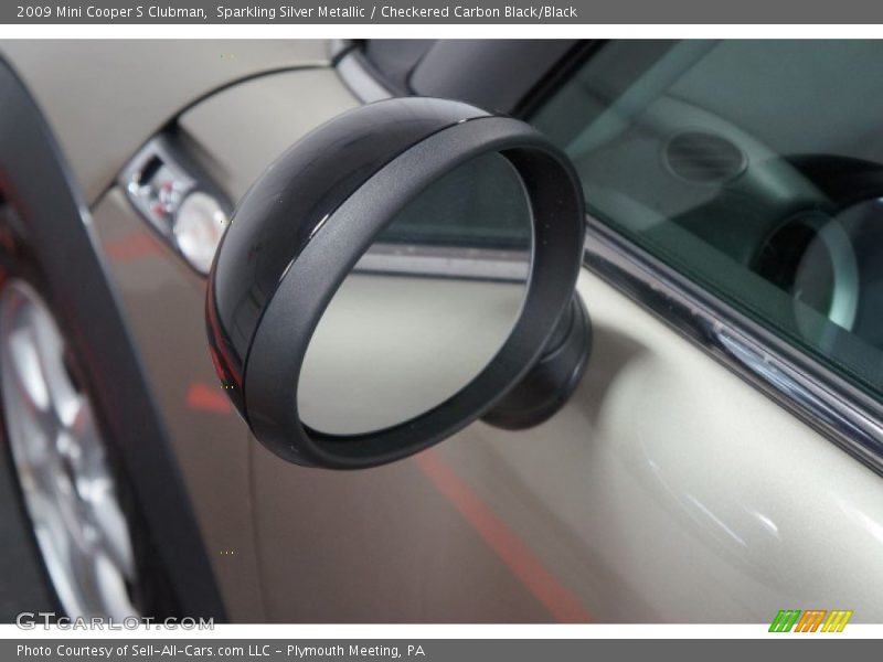 Sparkling Silver Metallic / Checkered Carbon Black/Black 2009 Mini Cooper S Clubman