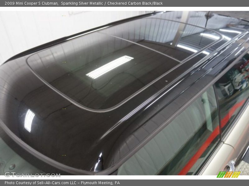Sparkling Silver Metallic / Checkered Carbon Black/Black 2009 Mini Cooper S Clubman