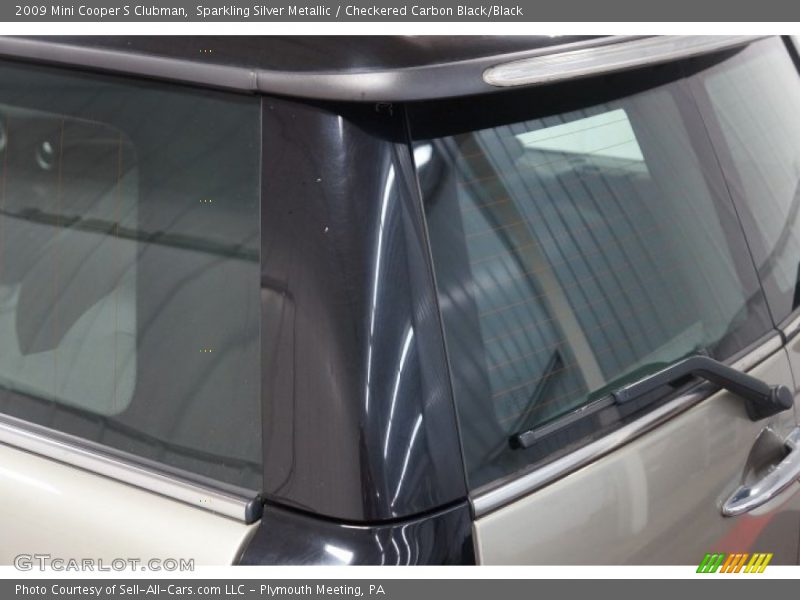 Sparkling Silver Metallic / Checkered Carbon Black/Black 2009 Mini Cooper S Clubman