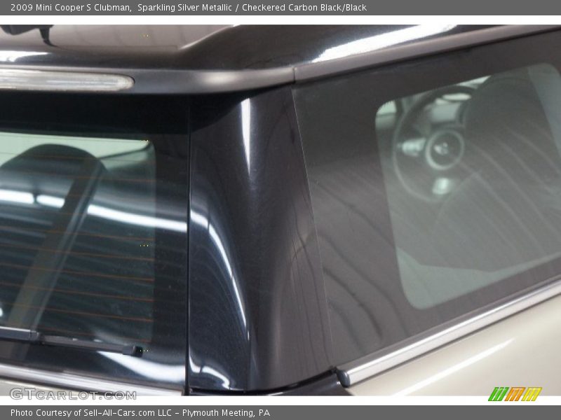Sparkling Silver Metallic / Checkered Carbon Black/Black 2009 Mini Cooper S Clubman
