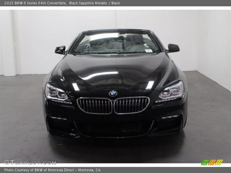 Black Sapphire Metallic / Black 2015 BMW 6 Series 640i Convertible