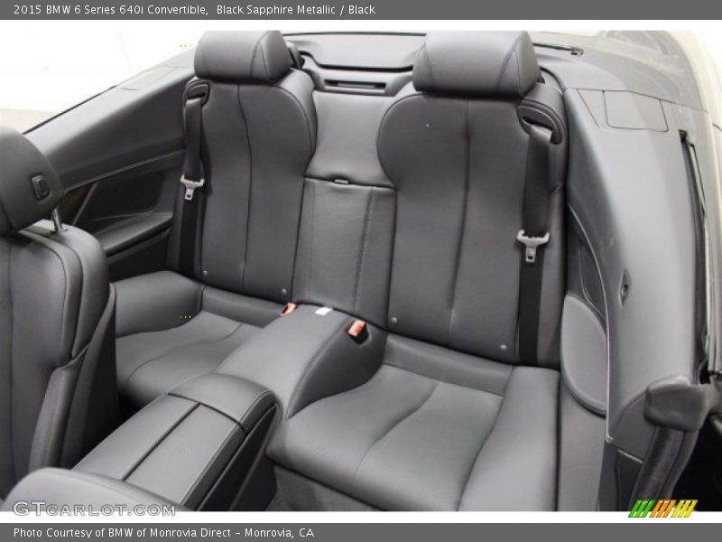 Black Sapphire Metallic / Black 2015 BMW 6 Series 640i Convertible
