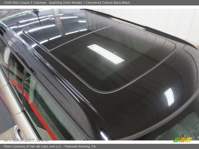 Sparkling Silver Metallic / Checkered Carbon Black/Black 2009 Mini Cooper S Clubman