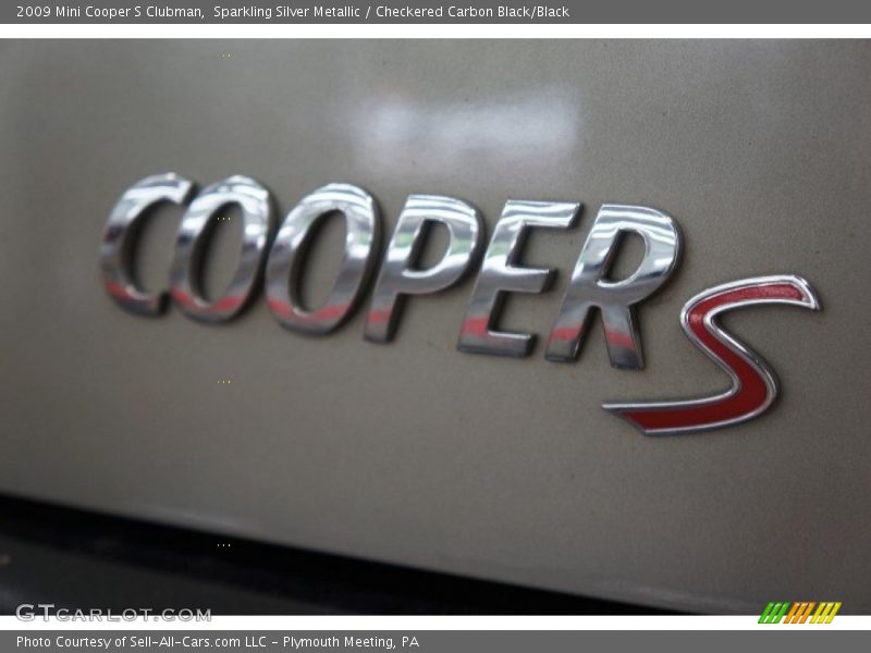Sparkling Silver Metallic / Checkered Carbon Black/Black 2009 Mini Cooper S Clubman
