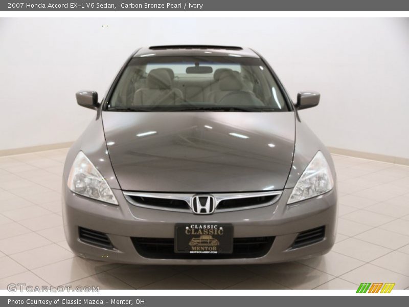 Carbon Bronze Pearl / Ivory 2007 Honda Accord EX-L V6 Sedan