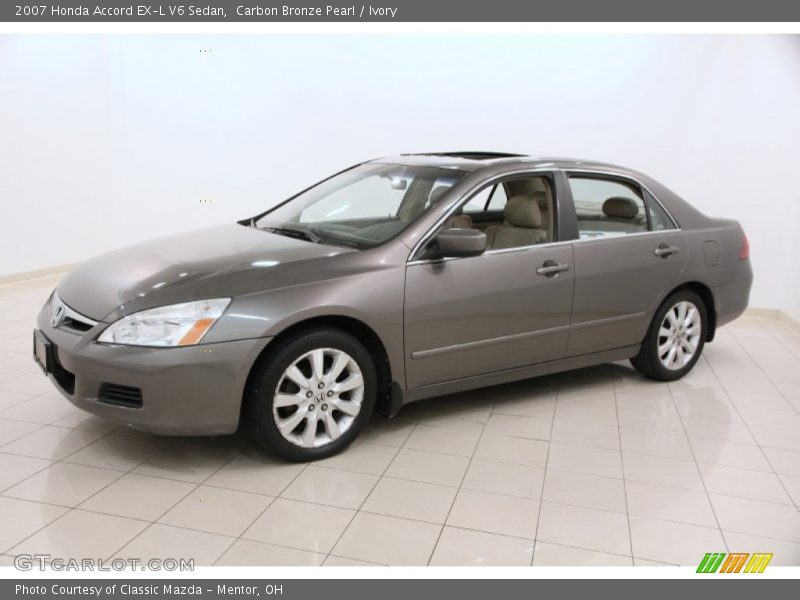 Carbon Bronze Pearl / Ivory 2007 Honda Accord EX-L V6 Sedan