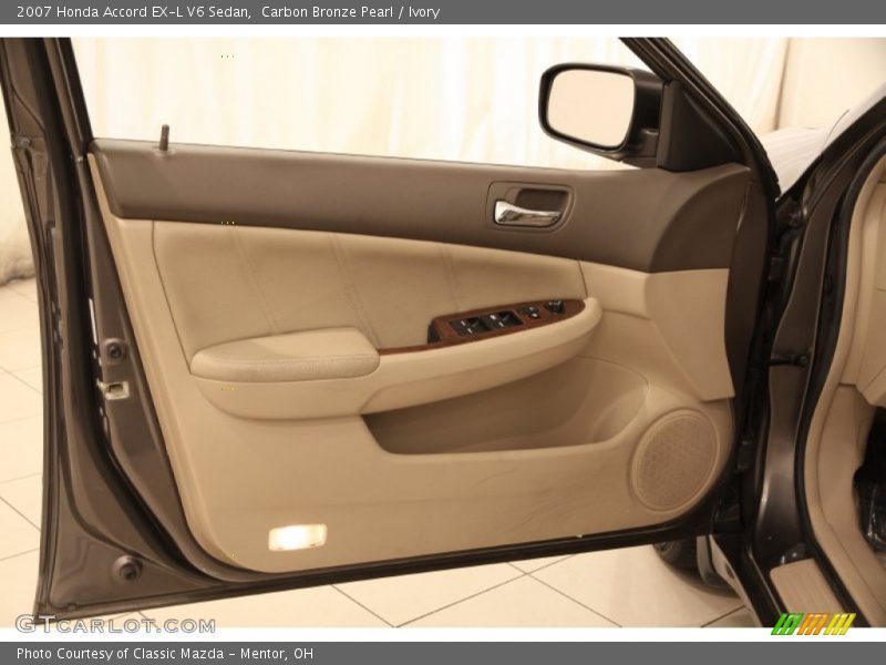 Carbon Bronze Pearl / Ivory 2007 Honda Accord EX-L V6 Sedan
