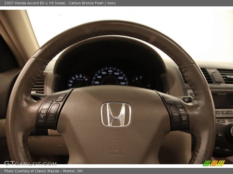 Carbon Bronze Pearl / Ivory 2007 Honda Accord EX-L V6 Sedan