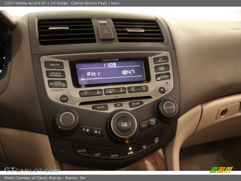 Carbon Bronze Pearl / Ivory 2007 Honda Accord EX-L V6 Sedan