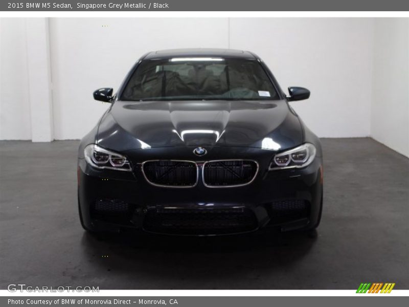 Singapore Grey Metallic / Black 2015 BMW M5 Sedan