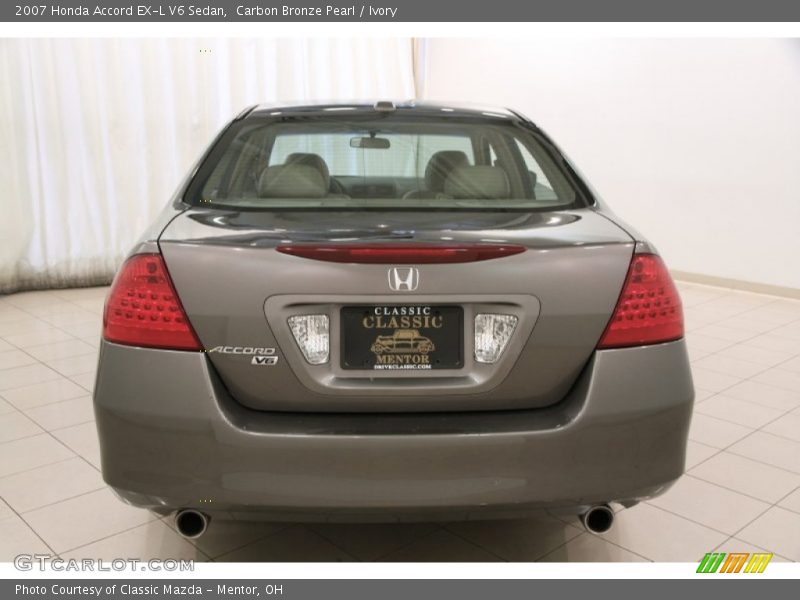 Carbon Bronze Pearl / Ivory 2007 Honda Accord EX-L V6 Sedan