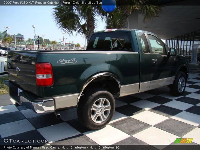 Forest Green Metallic / Tan 2007 Ford F150 XLT Regular Cab 4x4
