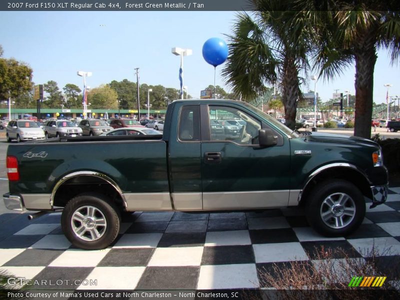 Forest Green Metallic / Tan 2007 Ford F150 XLT Regular Cab 4x4