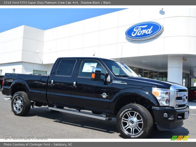  2016 F350 Super Duty Platinum Crew Cab 4x4 Shadow Black