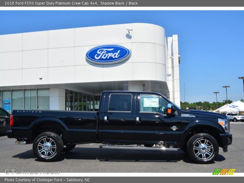  2016 F350 Super Duty Platinum Crew Cab 4x4 Shadow Black