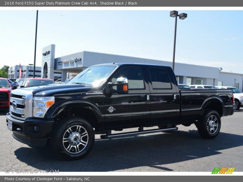 Shadow Black / Black 2016 Ford F350 Super Duty Platinum Crew Cab 4x4