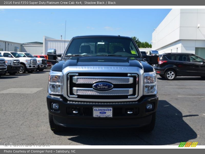 Shadow Black / Black 2016 Ford F350 Super Duty Platinum Crew Cab 4x4