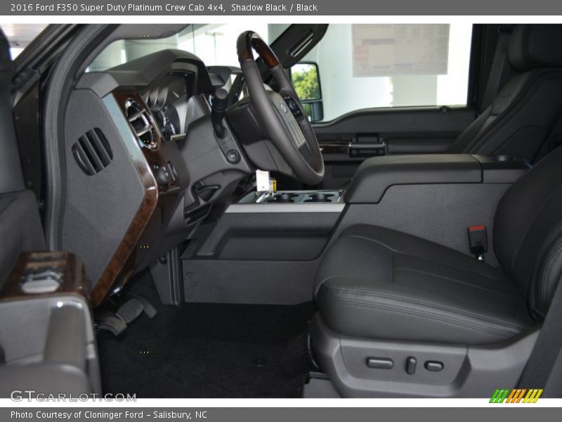  2016 F350 Super Duty Platinum Crew Cab 4x4 Black Interior
