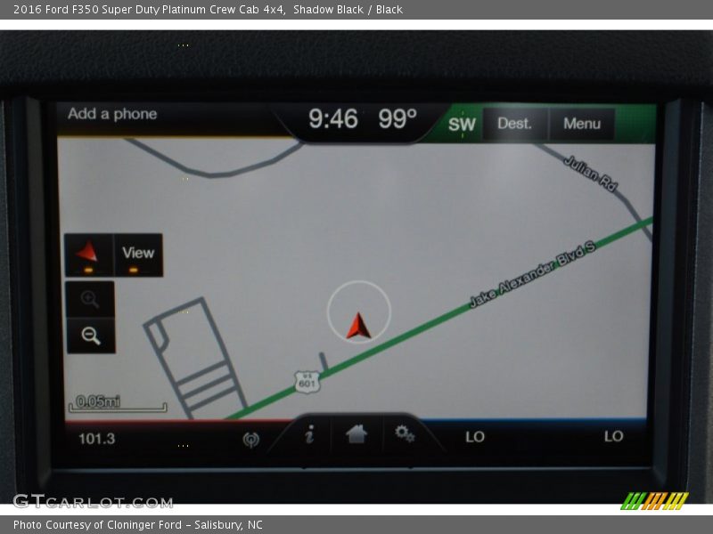 Navigation of 2016 F350 Super Duty Platinum Crew Cab 4x4