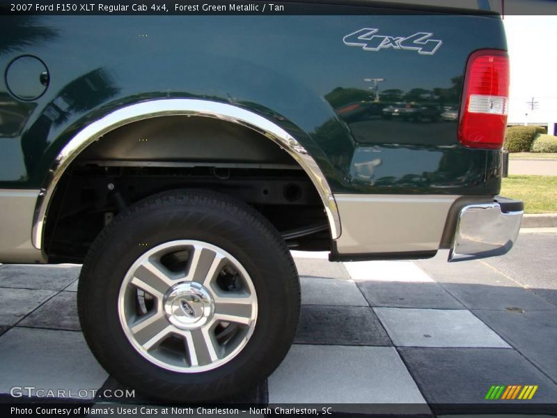 Forest Green Metallic / Tan 2007 Ford F150 XLT Regular Cab 4x4
