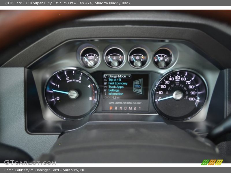  2016 F350 Super Duty Platinum Crew Cab 4x4 Platinum Crew Cab 4x4 Gauges