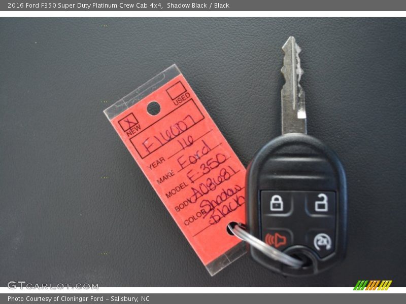 Shadow Black / Black 2016 Ford F350 Super Duty Platinum Crew Cab 4x4
