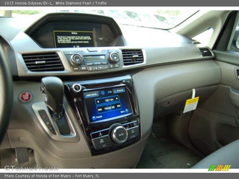 White Diamond Pearl / Truffle 2015 Honda Odyssey EX-L