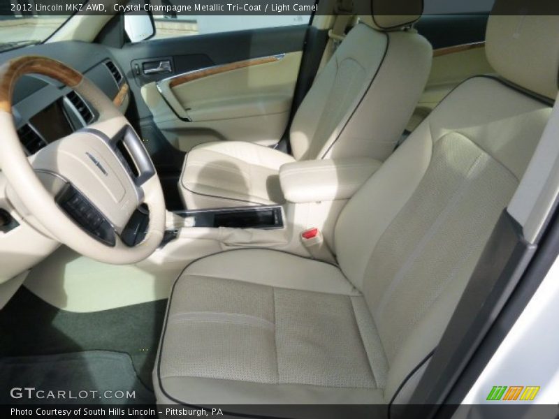 Crystal Champagne Metallic Tri-Coat / Light Camel 2012 Lincoln MKZ AWD