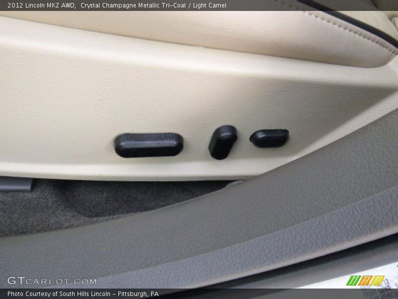 Crystal Champagne Metallic Tri-Coat / Light Camel 2012 Lincoln MKZ AWD