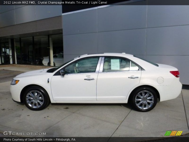 Crystal Champagne Metallic Tri-Coat / Light Camel 2012 Lincoln MKZ FWD