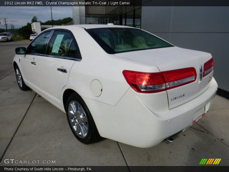 Crystal Champagne Metallic Tri-Coat / Light Camel 2012 Lincoln MKZ FWD