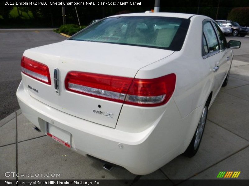 Crystal Champagne Metallic Tri-Coat / Light Camel 2012 Lincoln MKZ FWD