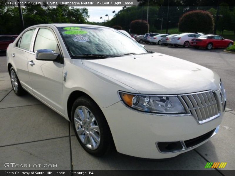 Crystal Champagne Metallic Tri-Coat / Light Camel 2012 Lincoln MKZ FWD